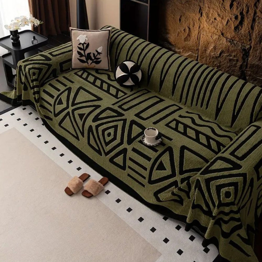 Urban Maze Sofa Cover Premium Fabric-Covers & Textiles > Sofa Covers-casanuva-casanuva