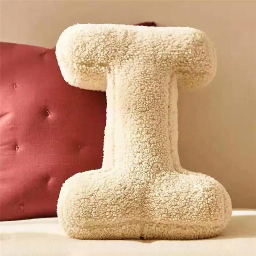 Velvet Letter Cushion for Personalized Home Accents-Covers & Textiles > Throw Pillows-casanuva-casanuva