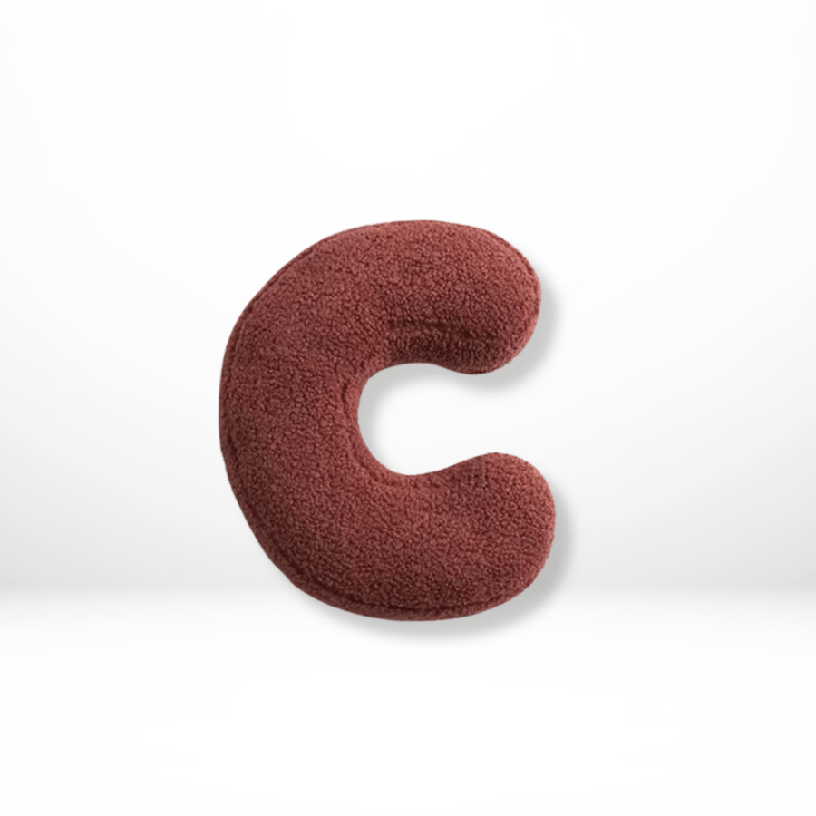 Velvet Letter Cushion for Personalized Home Accents-Covers & Textiles > Throw Pillows-casanuva-C-casanuva