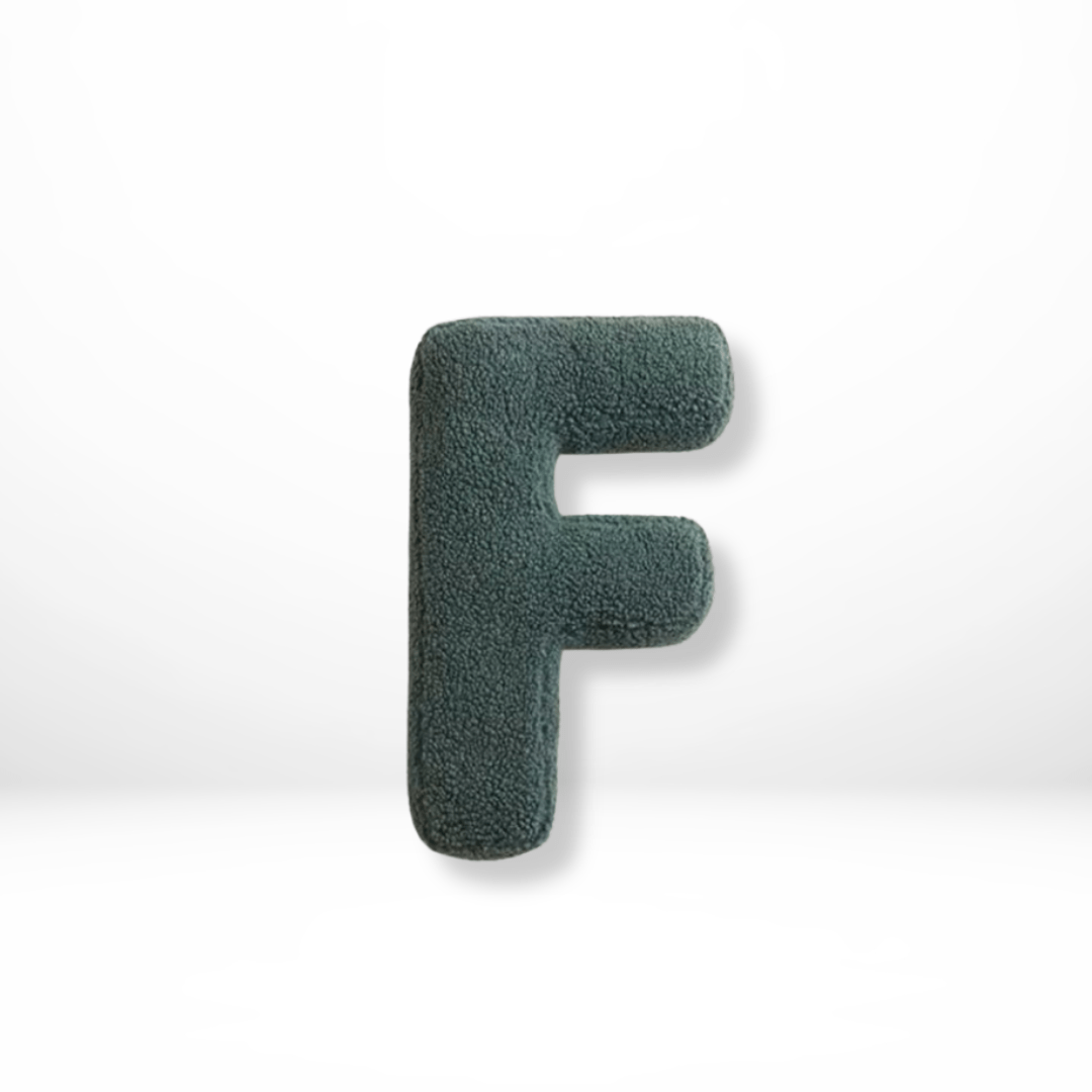 Velvet Letter Cushion for Personalized Home Accents-Covers & Textiles > Throw Pillows-casanuva-F-casanuva