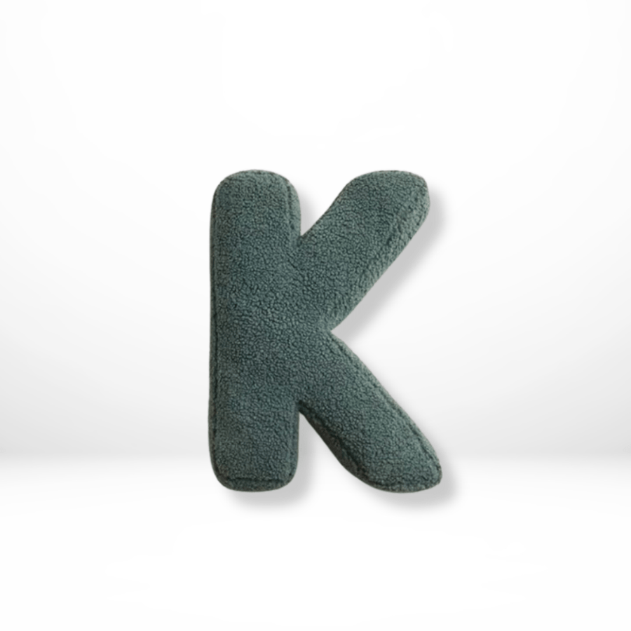 Velvet Letter Cushion for Personalized Home Accents-Covers & Textiles > Throw Pillows-casanuva-K-casanuva