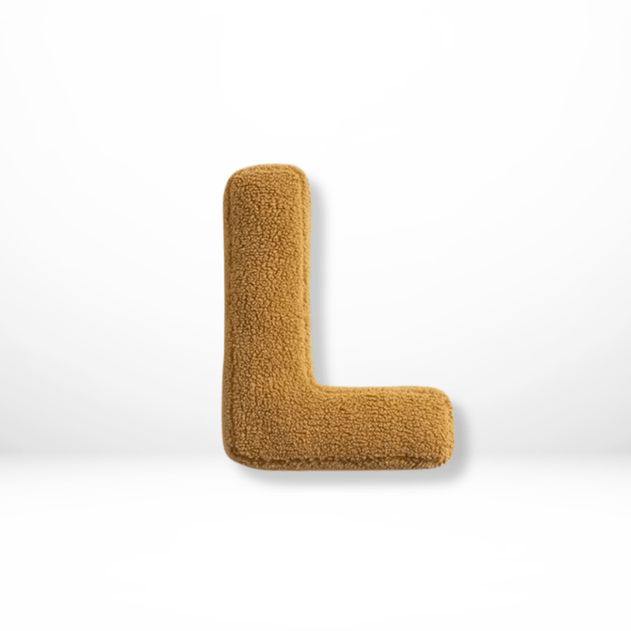 Velvet Letter Cushion for Personalized Home Accents-Covers & Textiles > Throw Pillows-casanuva-L-casanuva