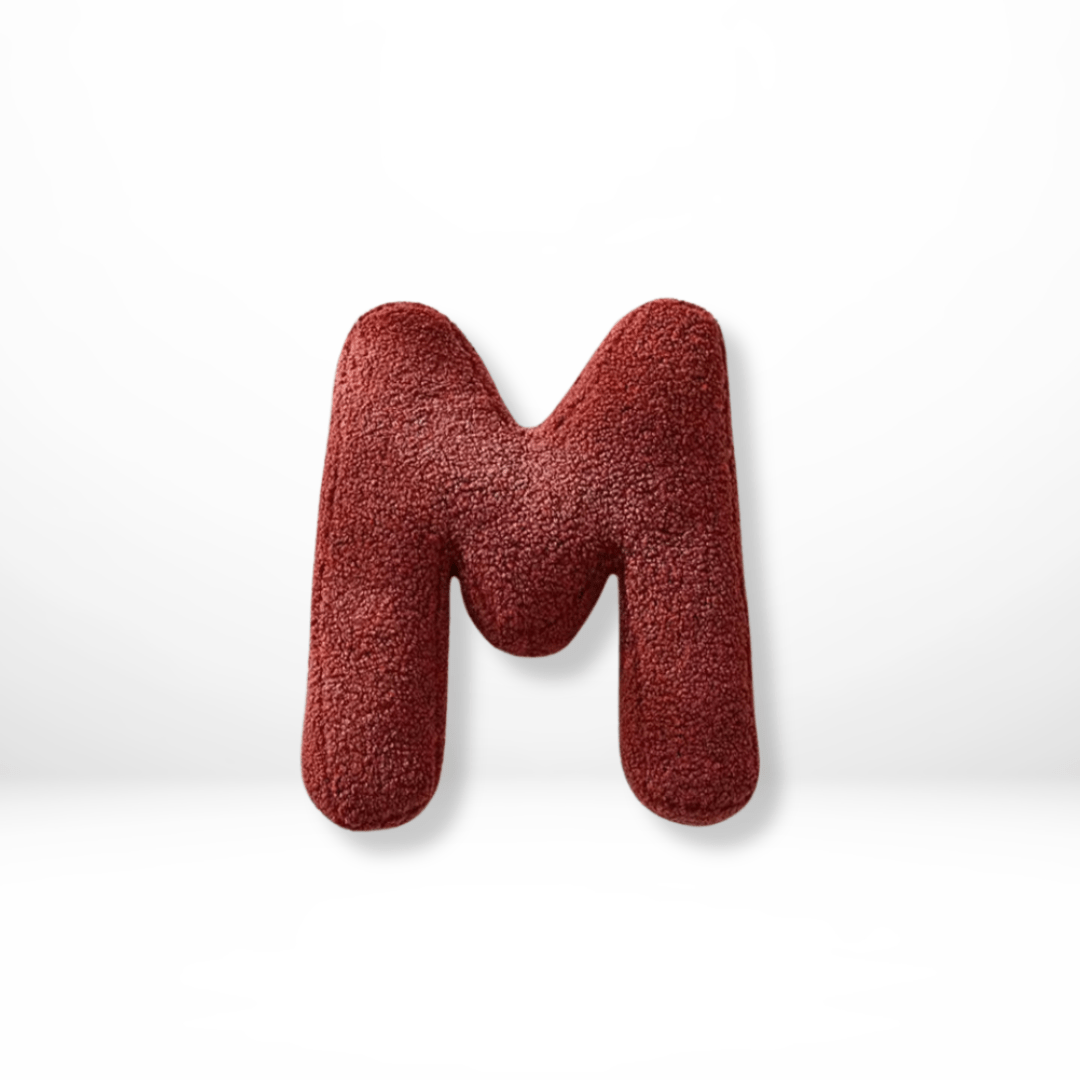 Velvet Letter Cushion for Personalized Home Accents-Covers & Textiles > Throw Pillows-casanuva-M-casanuva