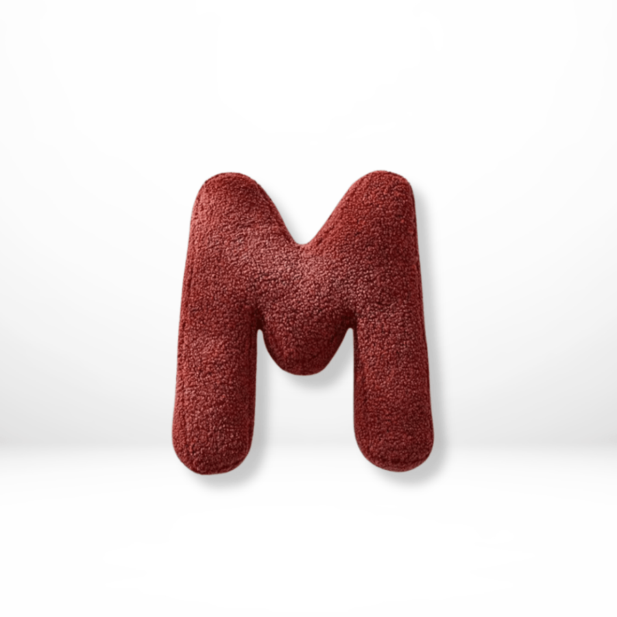 Velvet Letter Cushion for Personalized Home Accents-Covers & Textiles > Throw Pillows-casanuva-M-casanuva