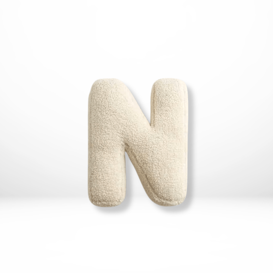 Velvet Letter Cushion for Personalized Home Accents-Covers & Textiles > Throw Pillows-casanuva-N-casanuva