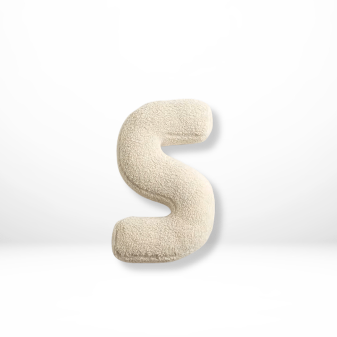 Velvet Letter Cushion for Personalized Home Accents-Covers & Textiles > Throw Pillows-casanuva-S-casanuva