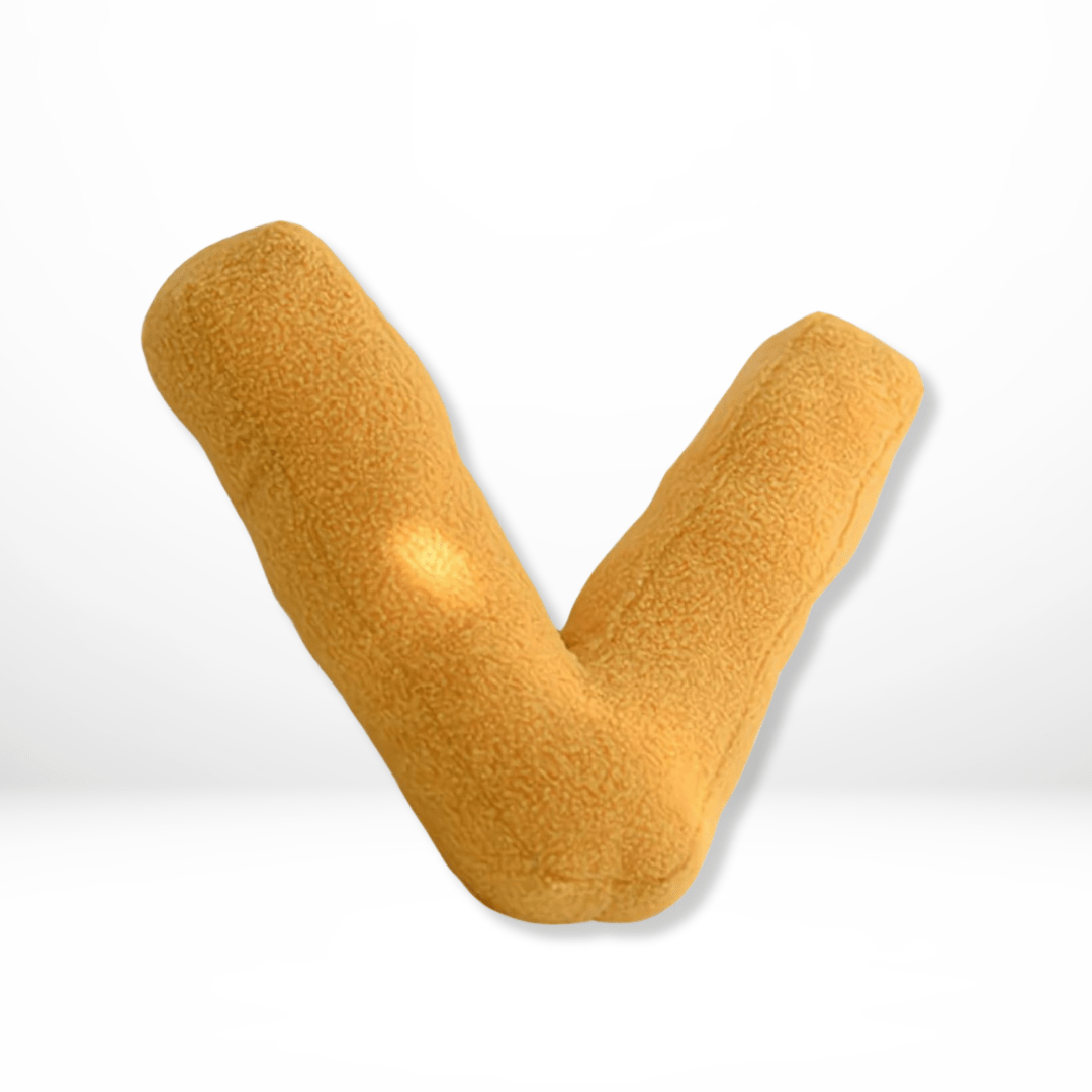 Velvet Letter Cushion for Personalized Home Accents-Covers & Textiles > Throw Pillows-casanuva-V-casanuva