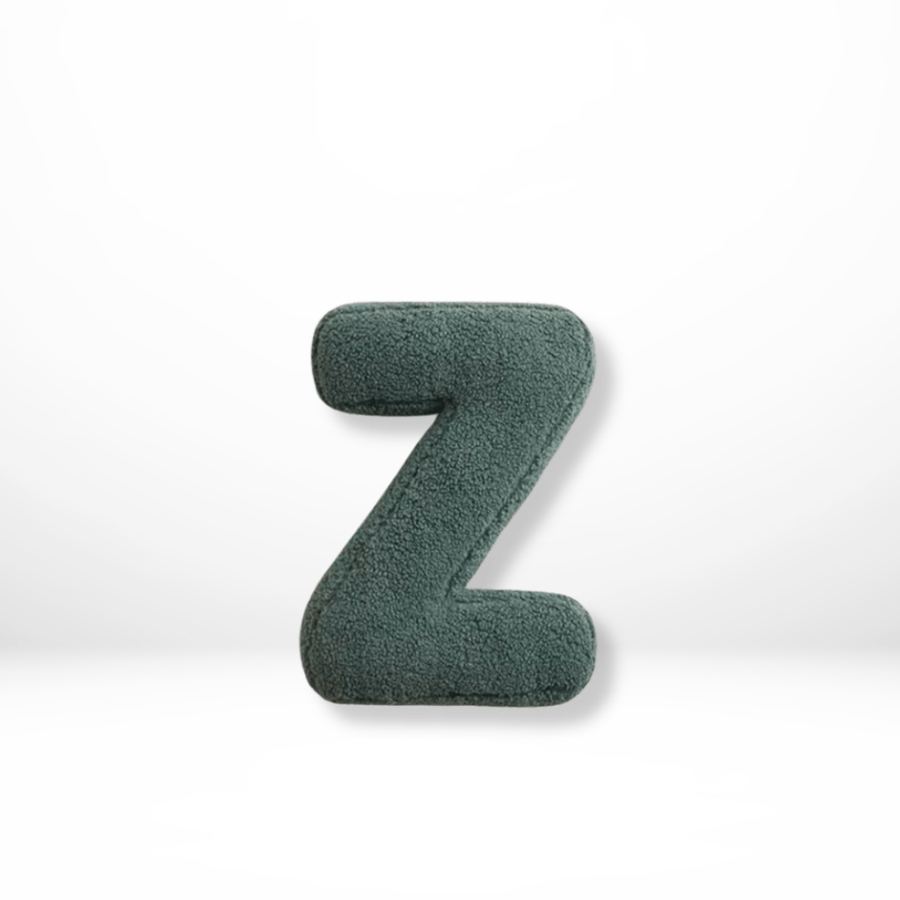 Velvet Letter Cushion for Personalized Home Accents-Covers & Textiles > Throw Pillows-casanuva-Z-casanuva