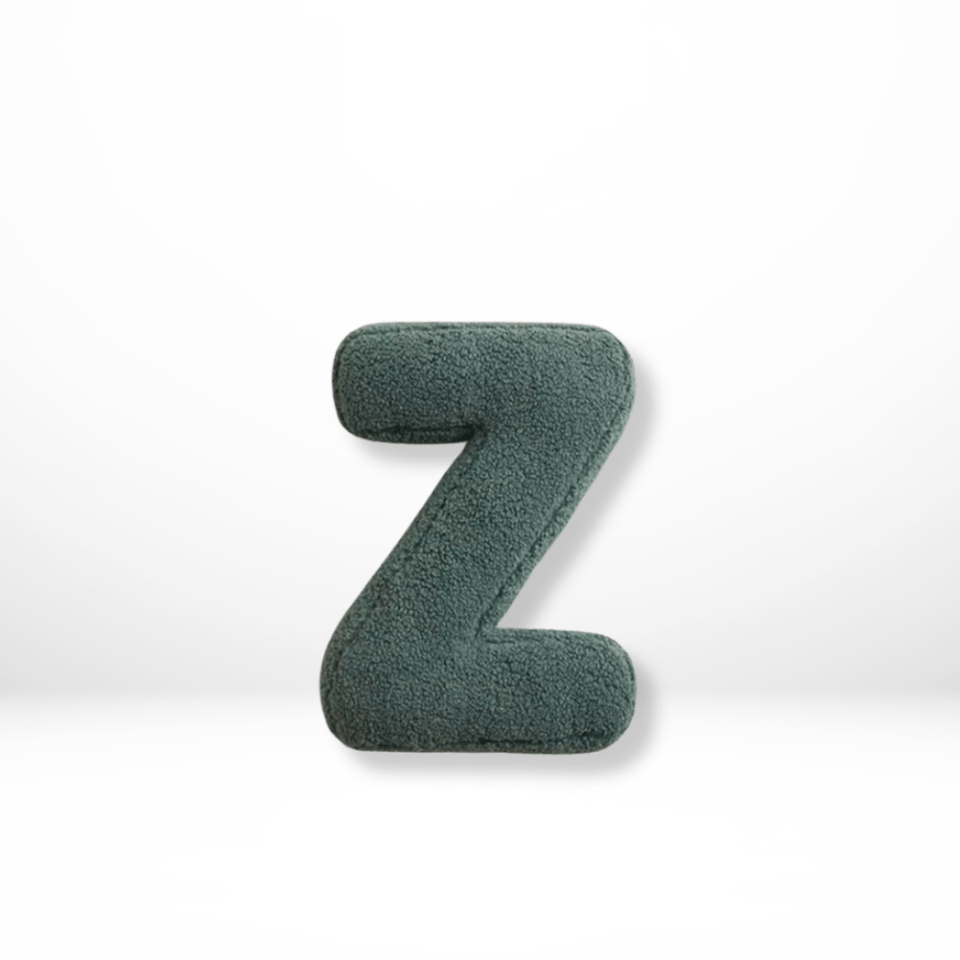 Velvet Letter Cushion for Personalized Home Accents-Covers & Textiles > Throw Pillows-casanuva-Z-casanuva