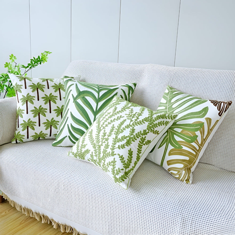 Verdant Paradise Decorative Cushion Cover-Covers & Textiles > Cushion Covers-casanuva-casanuva