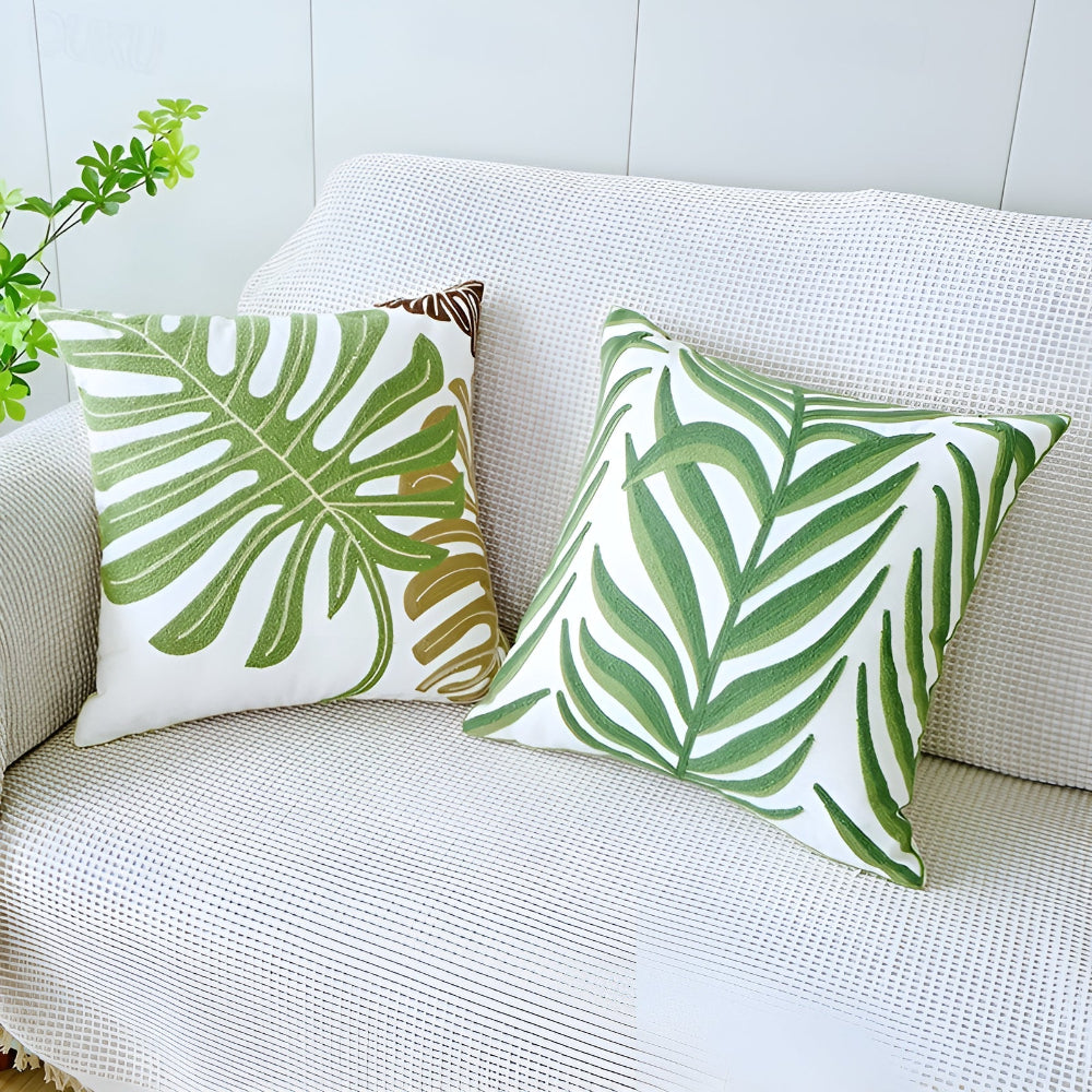 Verdant Paradise Decorative Cushion Cover-Covers & Textiles > Cushion Covers-casanuva-casanuva