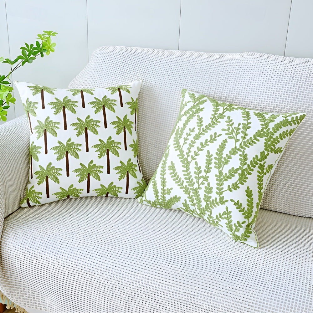 Verdant Paradise Decorative Cushion Cover-Covers & Textiles > Cushion Covers-casanuva-casanuva