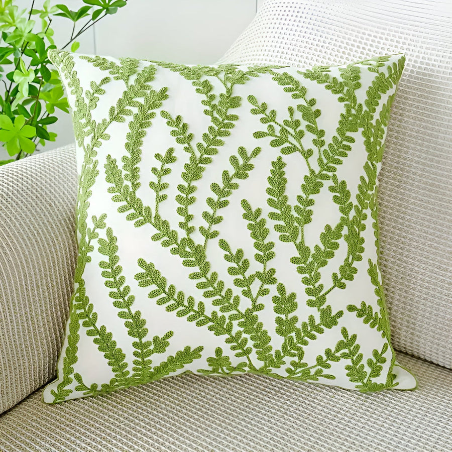 Verdant Paradise Decorative Cushion Cover-Covers & Textiles > Cushion Covers-casanuva-Leafy Elegance-casanuva
