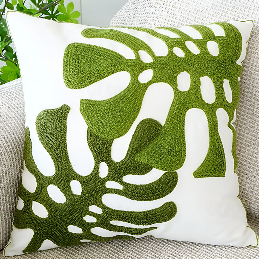 Verdant Paradise Decorative Cushion Cover-Covers & Textiles > Cushion Covers-casanuva-Monstera Magic-casanuva