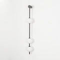 Vertical Ball Wall Lamp LED-Lighting > Wall Lights-casanuva-12cmx103cm-Black & Plastic Ball-Triac Dimmable Warm Light-casanuva