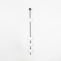 Vertical Ball Wall Lamp LED-Lighting > Wall Lights-casanuva-12cmx130cm-Black & Plastic Ball-Triac Dimmable Warm Light-casanuva