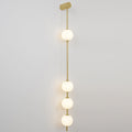 Vertical Ball Wall Lamp LED-Lighting > Wall Lights-casanuva-12cmx130cm-Brass & Plastic ball-Triac Dimmable Warm Light-casanuva