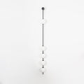Vertical Ball Wall Lamp LED-Lighting > Wall Lights-casanuva-12cmx158cm-Black & Plastic Ball-Triac Dimmable Warm Light-casanuva