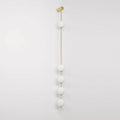 Vertical Ball Wall Lamp LED-Lighting > Wall Lights-casanuva-12cmx158cm-Brass & Plastic ball-Triac Dimmable Warm Light-casanuva