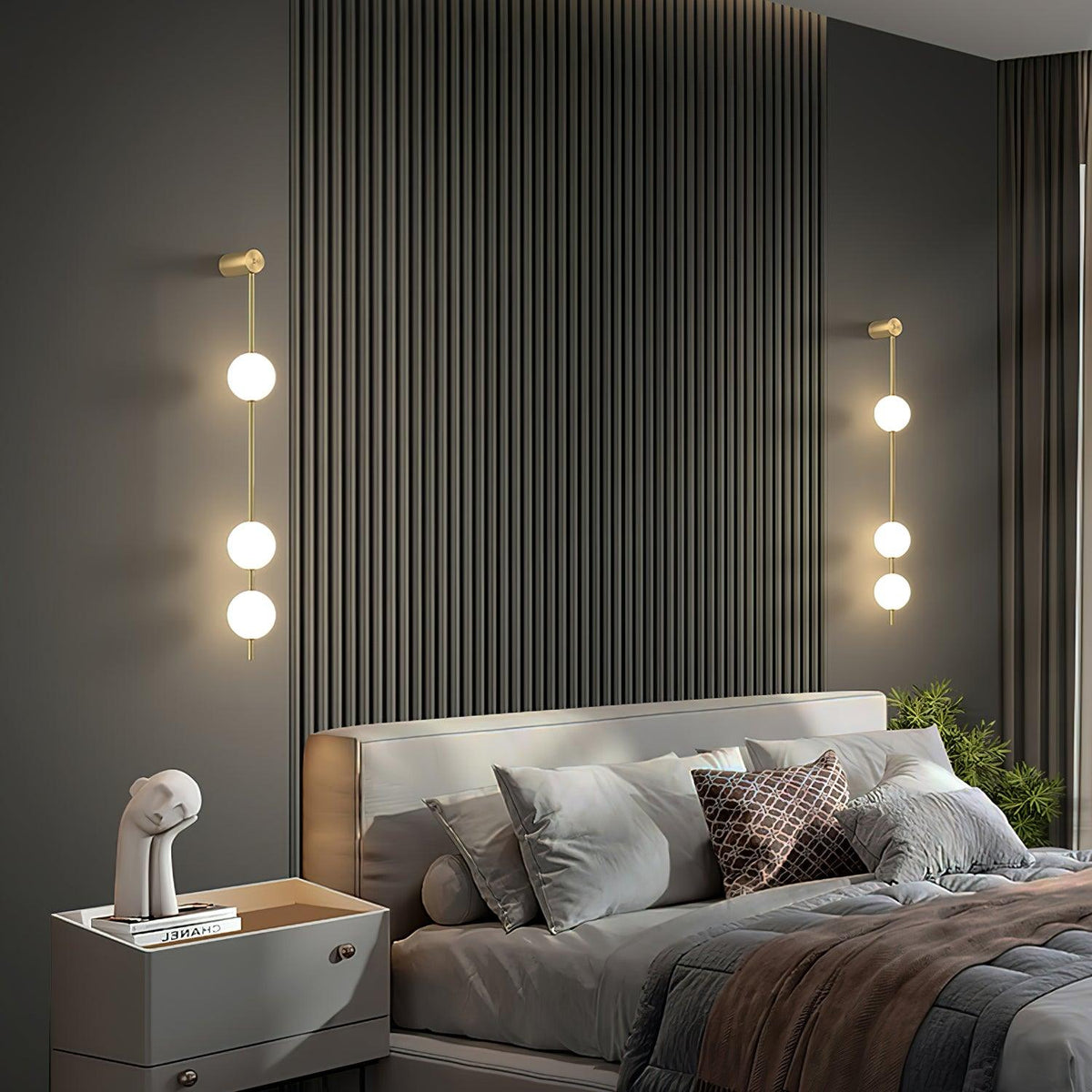 Vertical Ball Wall Lamp LED-Lighting > Wall Lights-casanuva-casanuva
