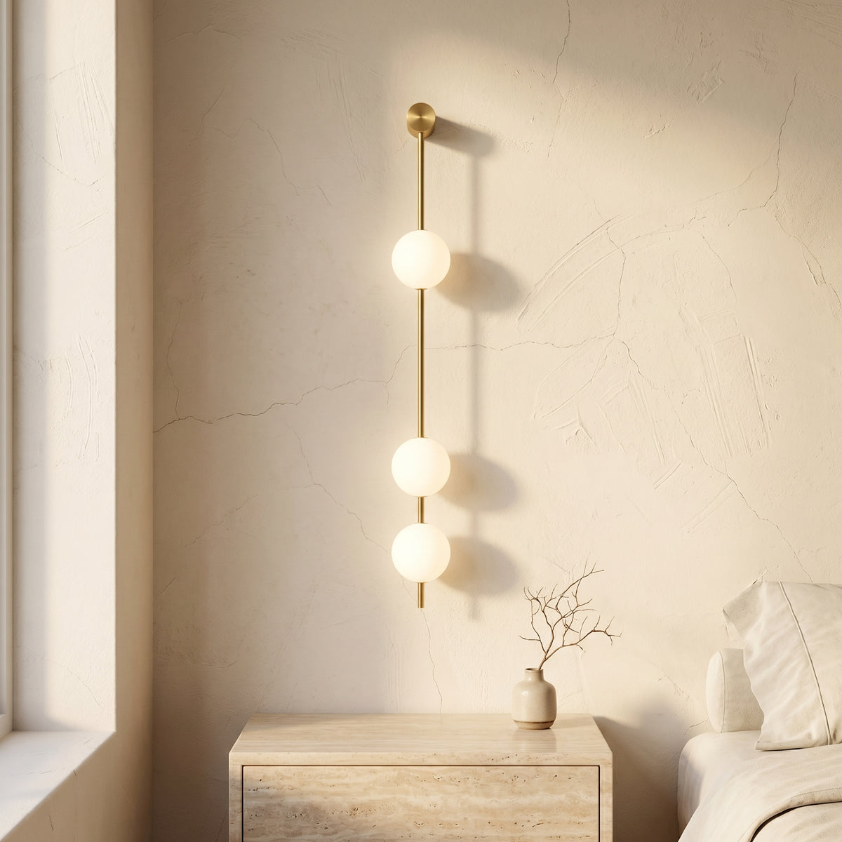 Vertical Ball Wall Lamp LED-Lighting > Wall Lights-casanuva-casanuva