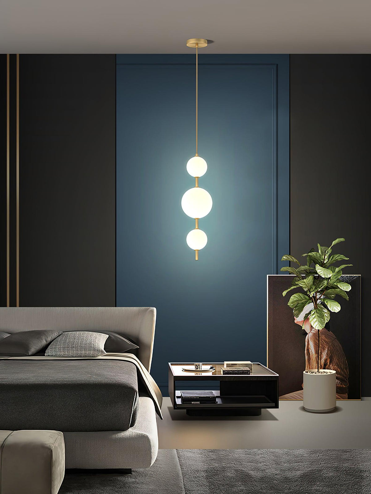 Vertical Pendant Light Globe-Lighting > Pendant Lights-casanuva-casanuva