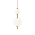Vertical Pendant Light Globe-Lighting > Pendant Lights-casanuva-15cmx38cm-Brass & Plastic ball-Warm Light-casanuva