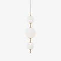 Vertical Pendant Light Globe-Lighting > Pendant Lights-casanuva-15cmx55cm-Brass & Plastic ball-Warm Light-casanuva