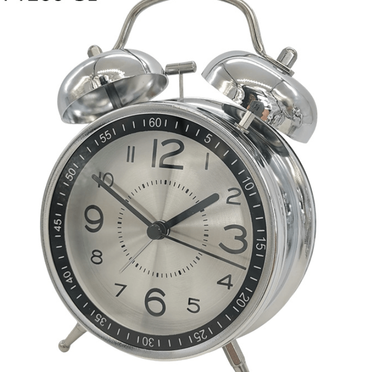 Vintage Alarm Clock Large-Home Decor > Clocks-casanuva-Silber-casanuva