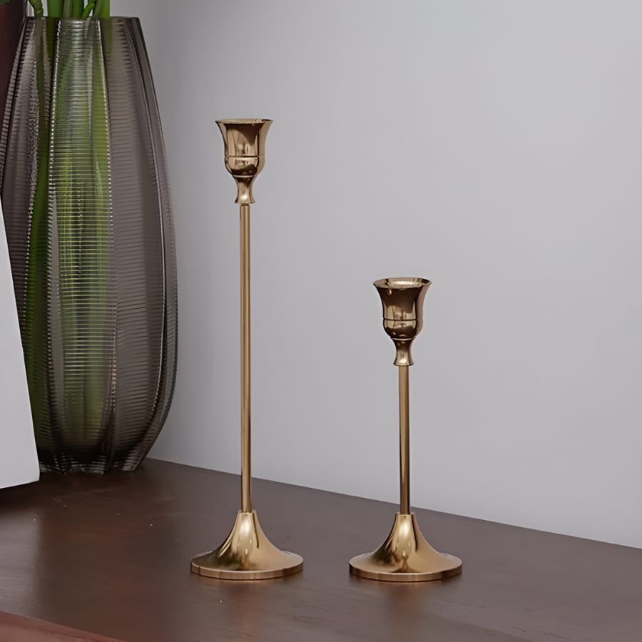 Vintage Candle Holder Set of 3-Home Decor > Candle Holders-casanuva-casanuva