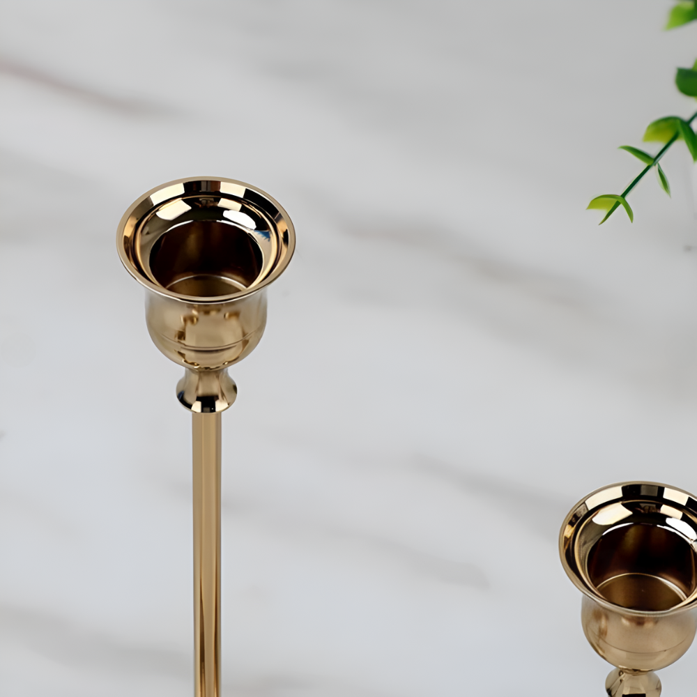 Vintage Candle Holder Set of 3-Home Decor > Candle Holders-casanuva-casanuva