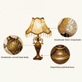 Vintage European Fabric Table Lamp 1-Light Antique Design-Lighting > Table Lamps-casanuva-casanuva