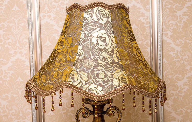 Vintage European Fabric Table Lamp 1-Light Antique Design-Lighting > Table Lamps-casanuva-casanuva