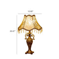 Vintage European Fabric Table Lamp 1-Light Antique Design-Lighting > Table Lamps-casanuva-casanuva