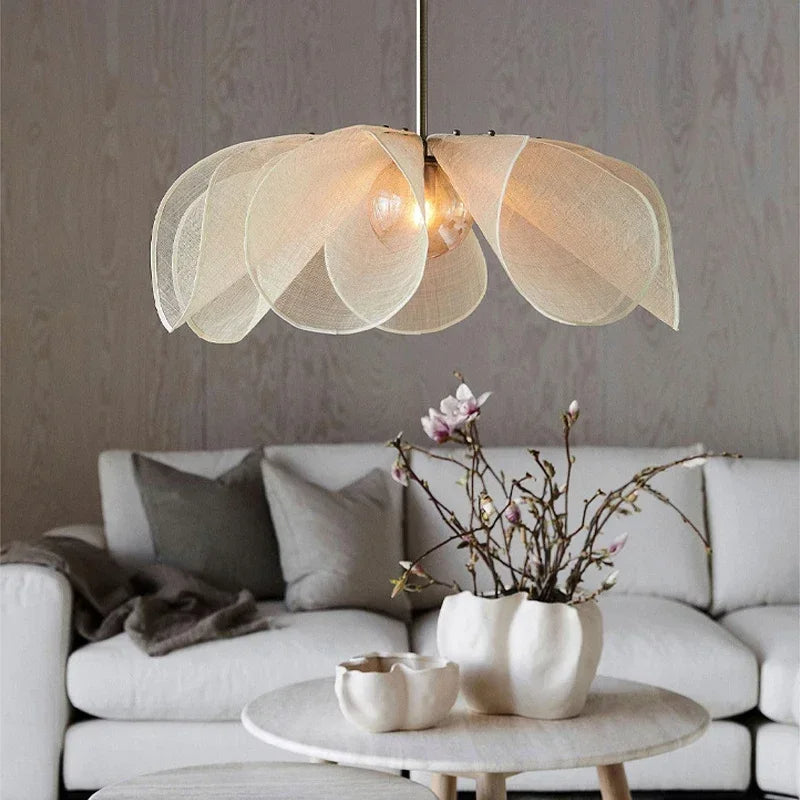 Vintage Fabric Pendant Light-Lighting > Pendant Lights-casanuva-casanuva