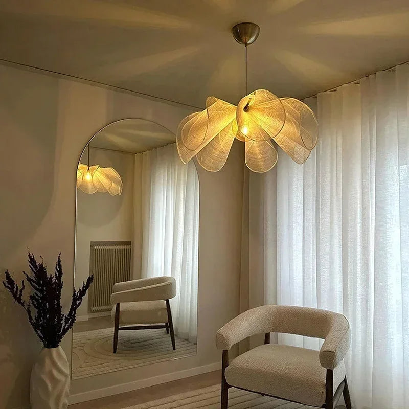 Vintage Fabric Pendant Light-Lighting > Pendant Lights-casanuva-casanuva