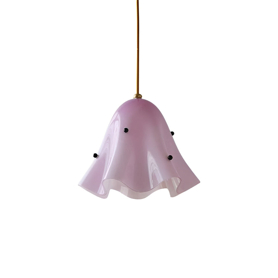 Vintage Flower Glass Pendant Light for Dining Table-Lighting > Chandeliers & Pendant Lights-casanuva-Purple-casanuva