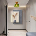 Vintage Green Glass Pendant Light-Lighting > Pendant Lights-casanuva-casanuva
