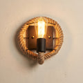 Vintage Hemp Rope Wall Sconce Lamp 1-Light Design-Lighting > Wall Lights-casanuva-casanuva