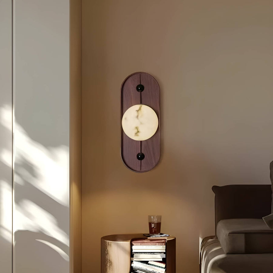 Vintage Marble Globe Wall Sconce-Lighting > Wall Lights-casanuva-casanuva