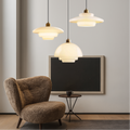 Vintage Milky Glass Pendant Light-Lighting > Pendant Lights-casanuva-casanuva