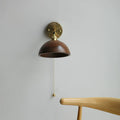 Vintage Wood Wall Lamp Fixture-Lighting > Wall Lights-casanuva-casanuva