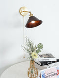 Vintage Wood Wall Lamp Fixture-Lighting > Wall Lights-casanuva-casanuva