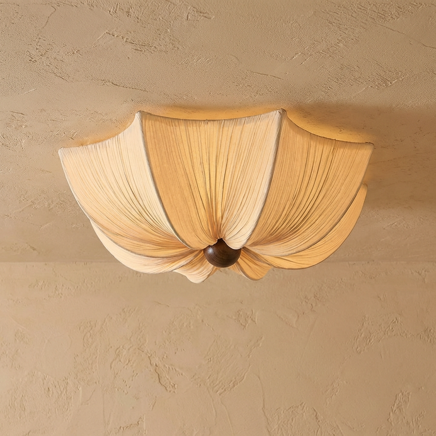 Wabi Sabi Fabric Ceiling Light-Lighting > Pendant Lights-casanuva-casanuva