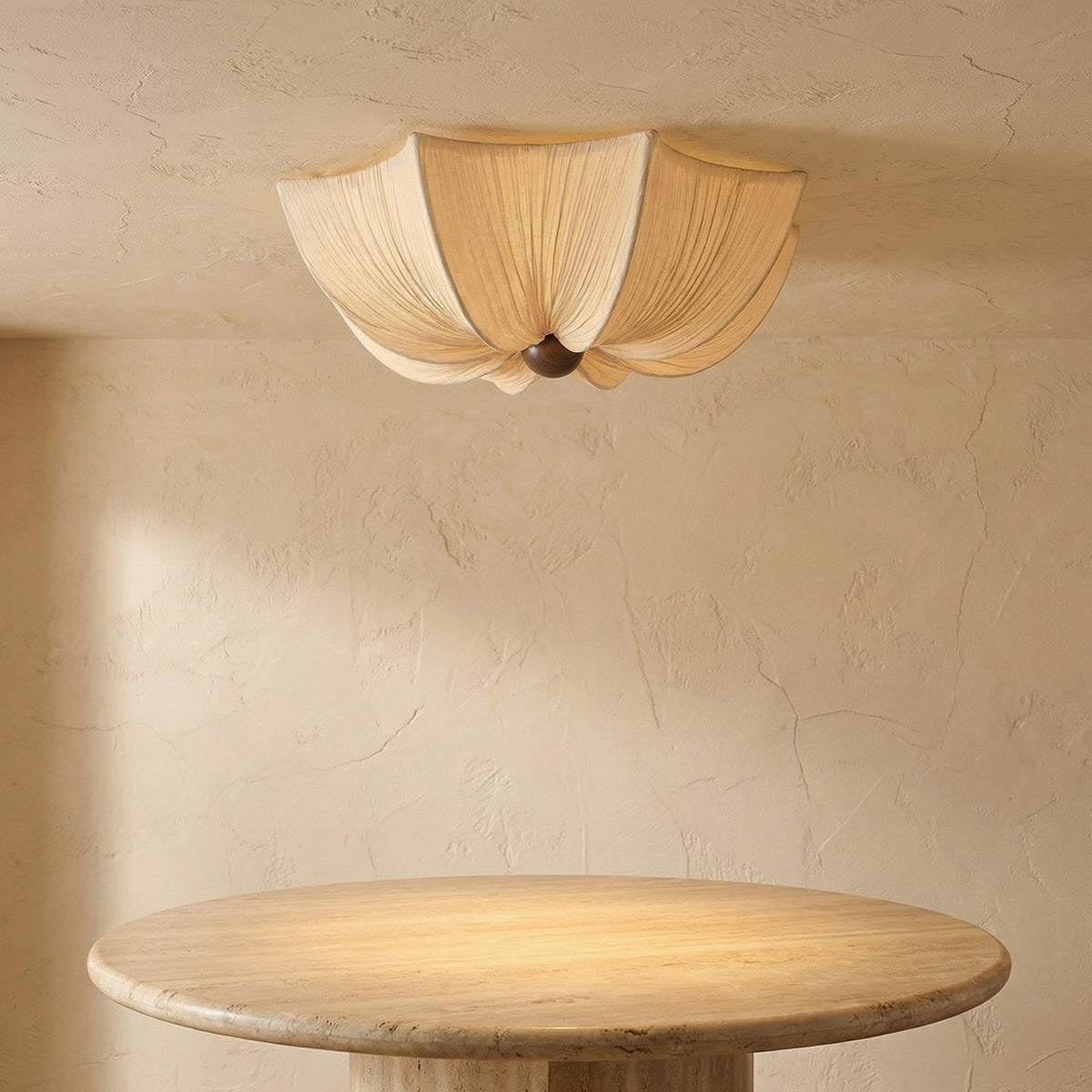 Wabi Sabi Fabric Ceiling Light-Lighting > Pendant Lights-casanuva-casanuva