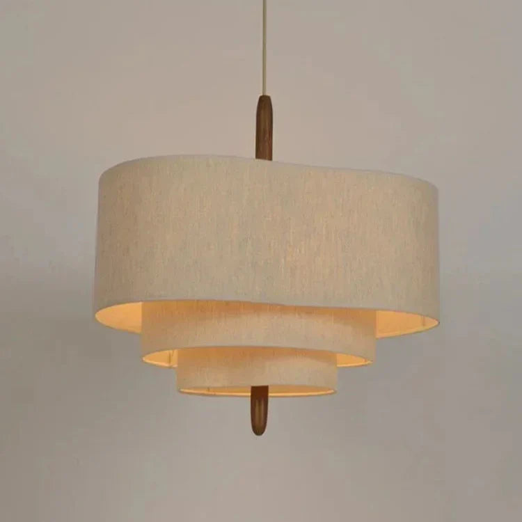 Wabi Sabi Fabric Chandelier-Lighting > Chandeliers & Pendant Lights-casanuva-casanuva