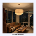 Wabi Sabi Fabric Chandelier-Lighting > Chandeliers & Pendant Lights-casanuva-casanuva