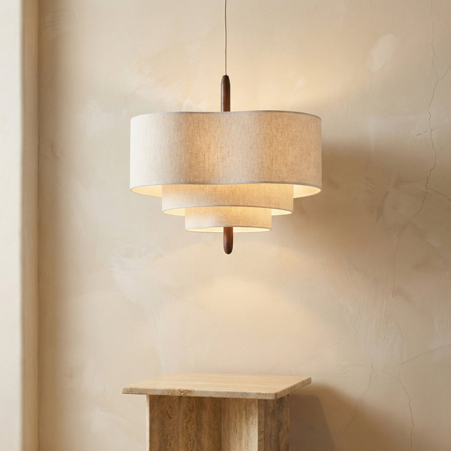 Wabi Sabi Fabric Chandelier-Lighting > Chandeliers & Pendant Lights-casanuva-casanuva