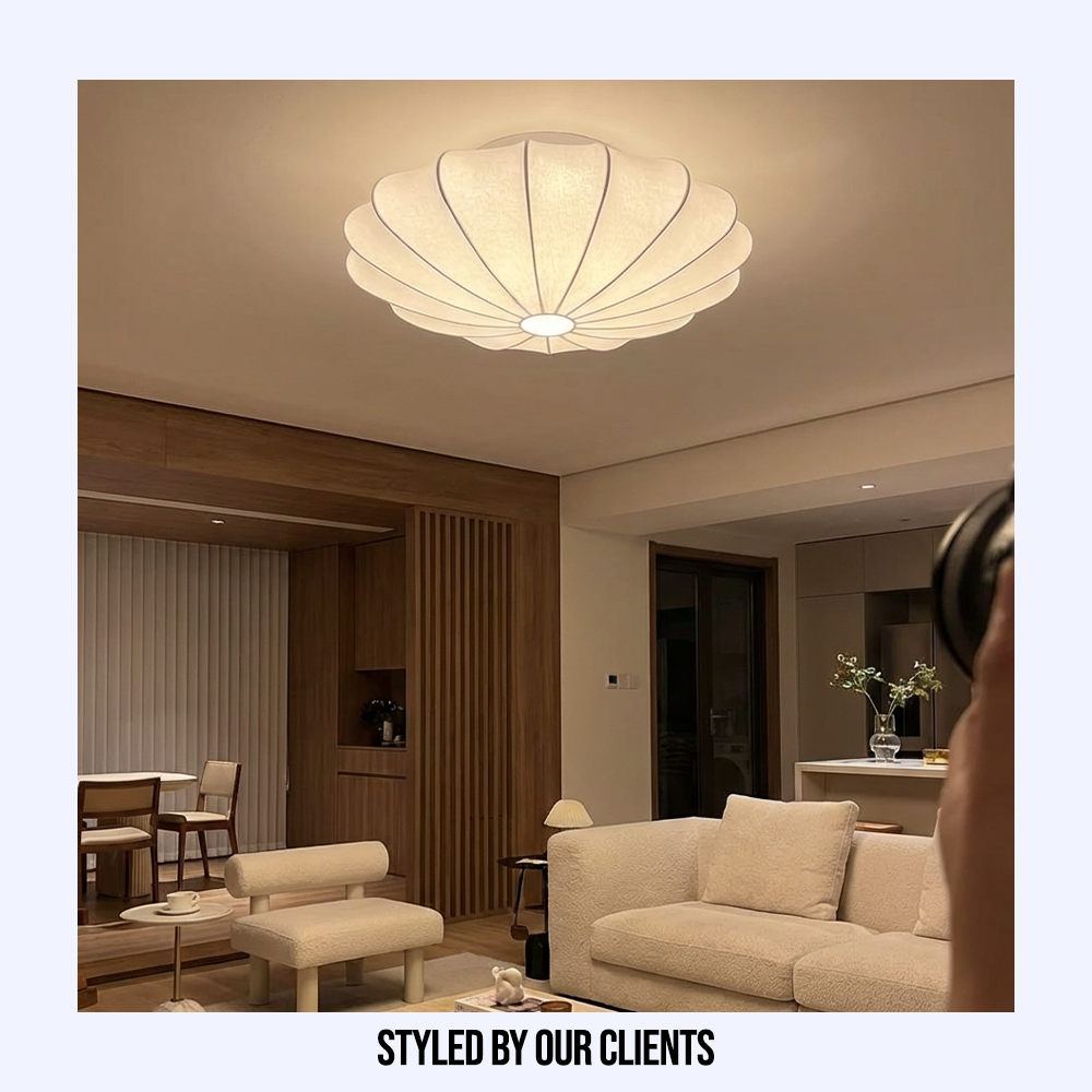 Wabi Sabi Japanese Ceiling Light Fixture-Lighting > Pendant Lights-casanuva-casanuva