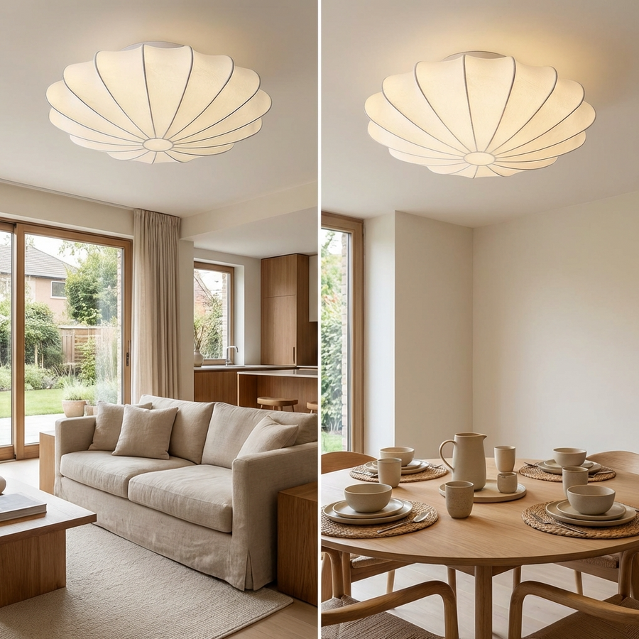 Wabi Sabi Japanese Ceiling Light Fixture-Lighting > Pendant Lights-casanuva-casanuva